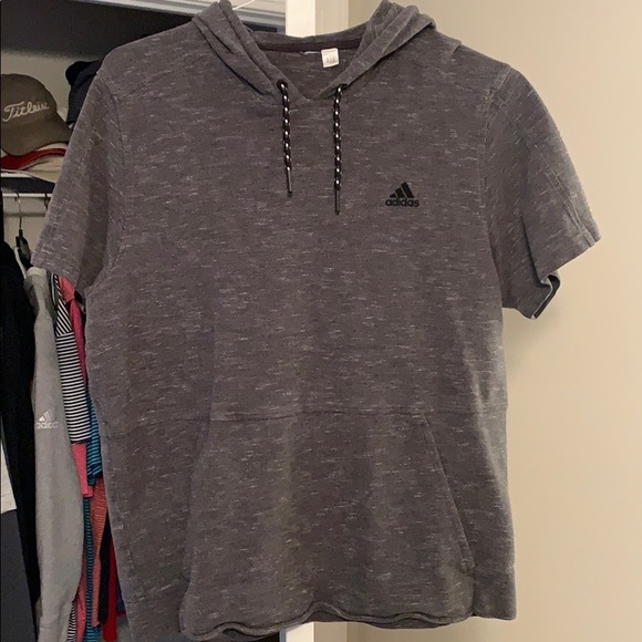 adidas short sleeve sweatshirt